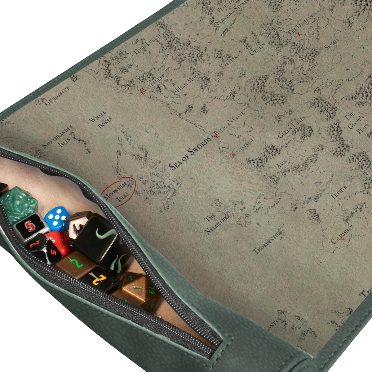 UP DICE SCROLL DND ARTIFACTS ACROSS ETERNITIES: DRIZZT &amp; THE FORGOTTEN REALMS PREMIUM MAP | 074427387730