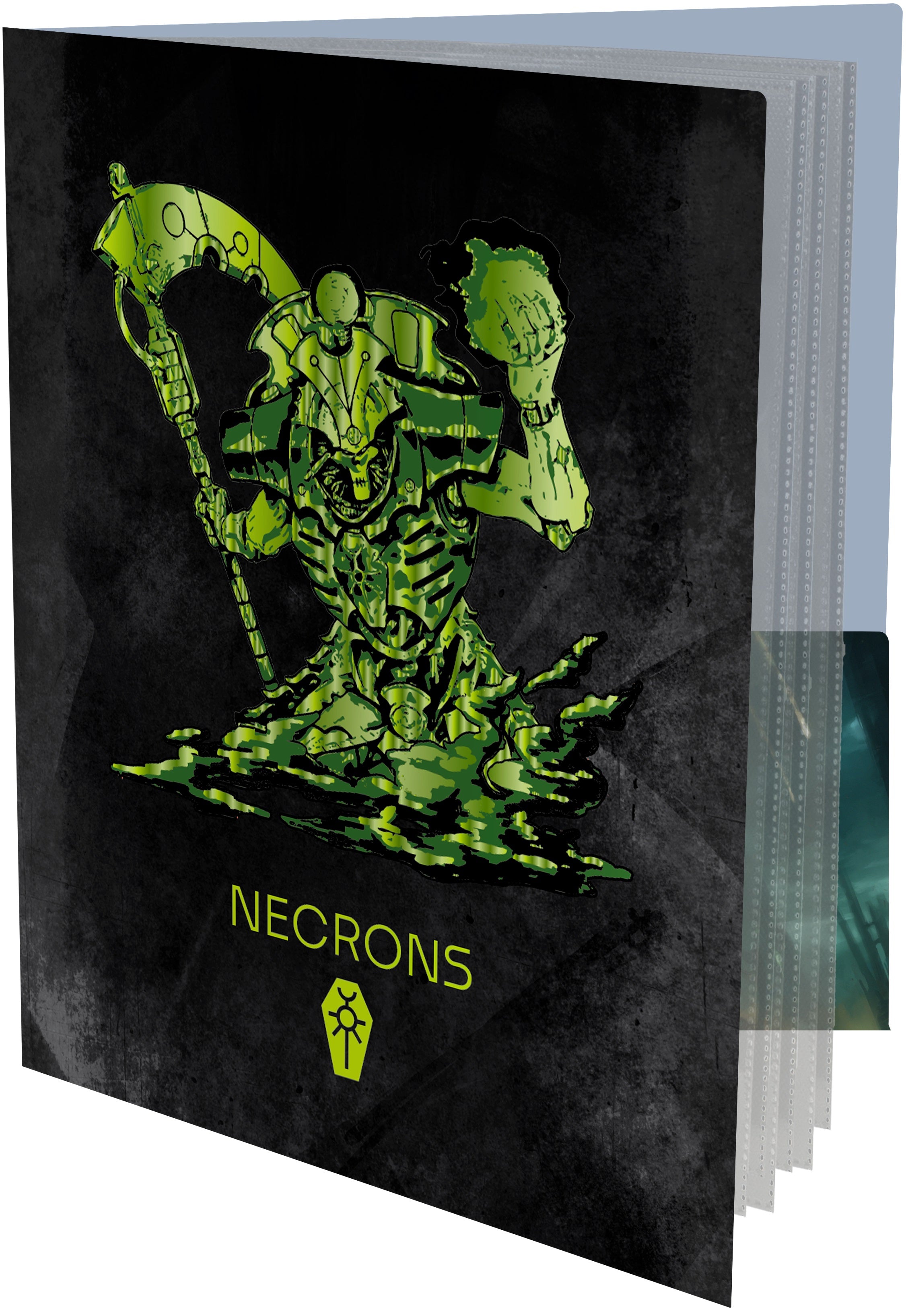 UP PORTFOLIO DATASHEET/INDEX CARD WARHAMMER 40K NECRON CODEX ALIGNED | 074427165628