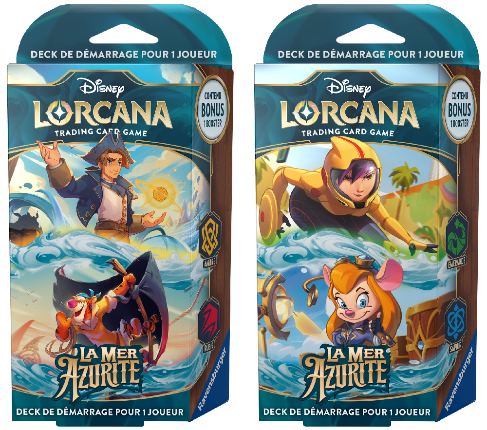 DISNEY LORCANA FRENCH AZURITE SEA STARTER ASSORTMENT(4050368984647)(4050368984647)