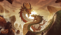 Dragon Shield: Playmat w/ Tube- 'Wood Snake' | 5706569205164