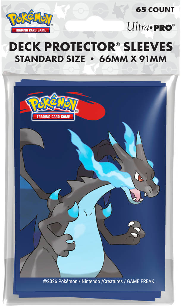 UP D-PRO POKEMON MEGA CHARIZARD X SLEEVES 65CT | 074427167301