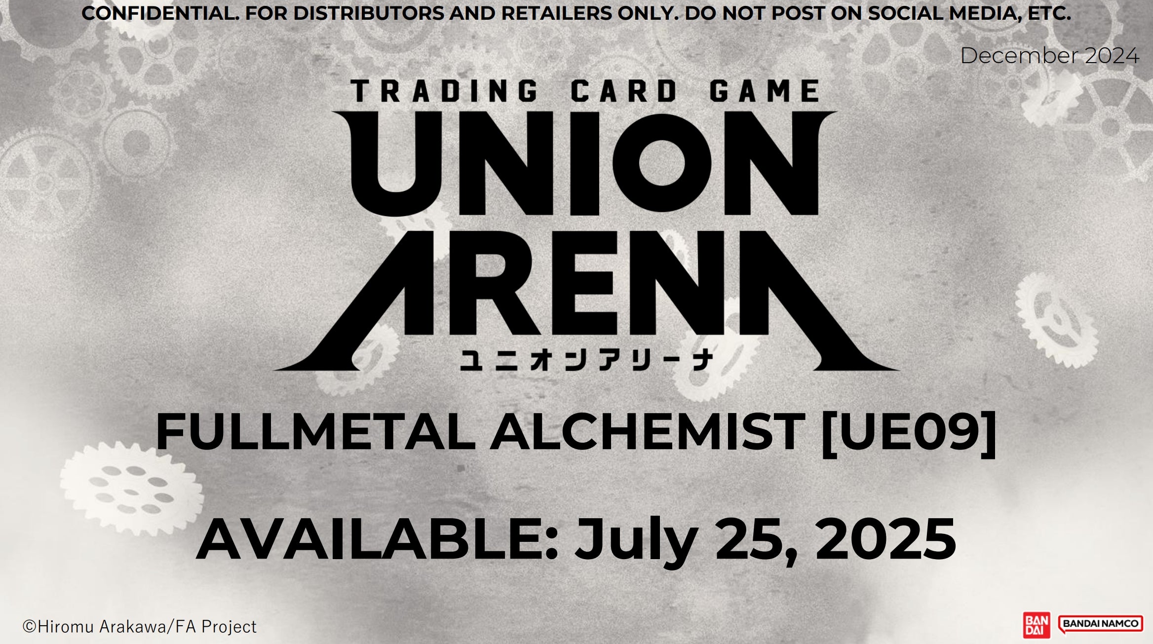Union Arena: Fullmetal Alchemist Starter Deck Display [UE09ST] | 810158830035