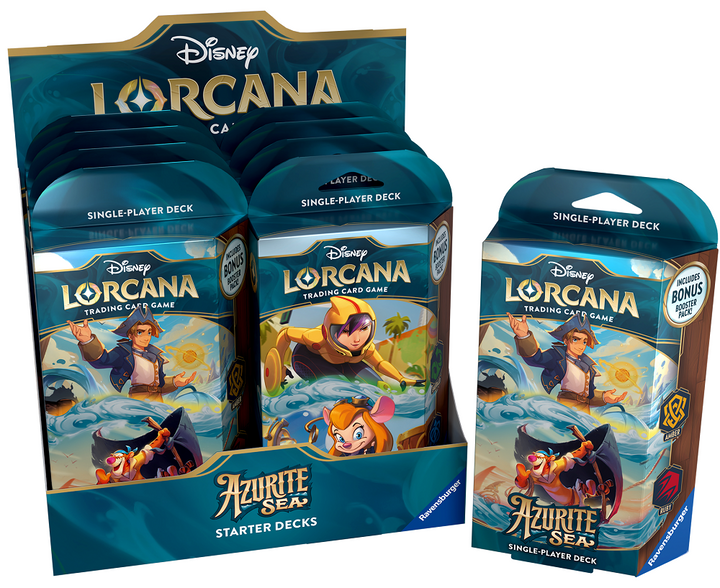 Disney Lorcana: Azurite Sea Starter Deck Display | 4050368984593
