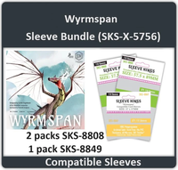 SK 'WYRMSPAN COMPATIBLE' SLEEVES 57mmX57mm 110CT | 704674430001