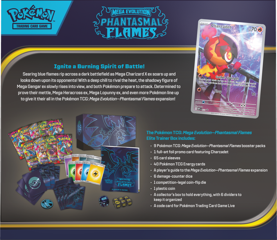 POKEMON ME02 PHANTASMAL FLAMES ELITE TRAINER | 196214124813