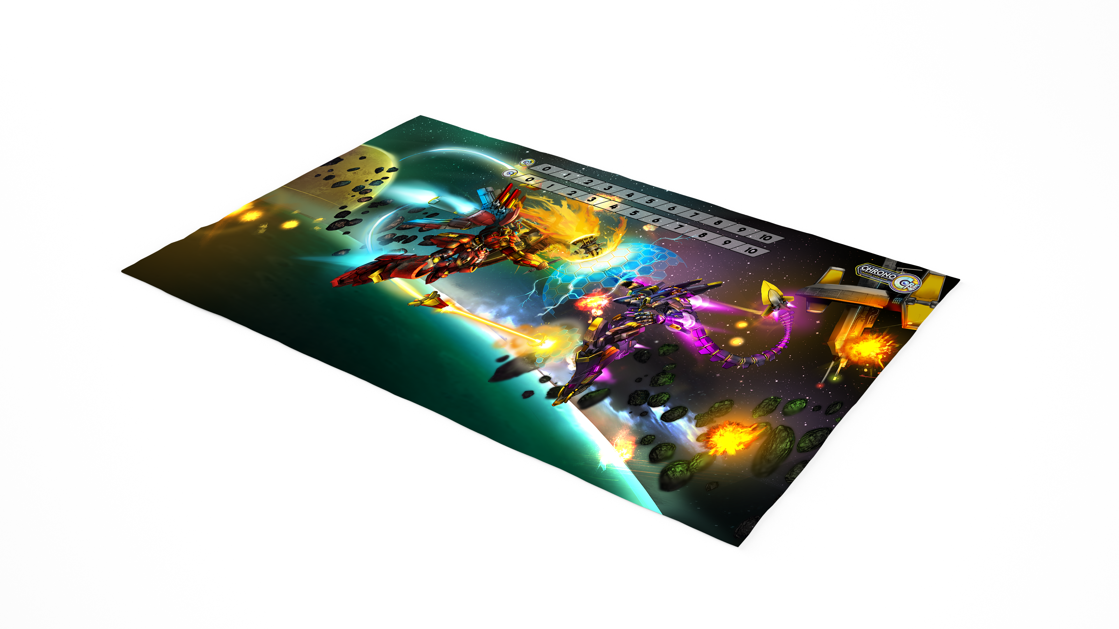 CHRONO CORE TCG PLAYMAT - BASILISK VS TIAMUT