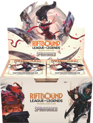 RIFTBOUND FRENCH LEAGUE OF LEGENDS TCG SPIRITFORGED BOOSTER DISPLAY