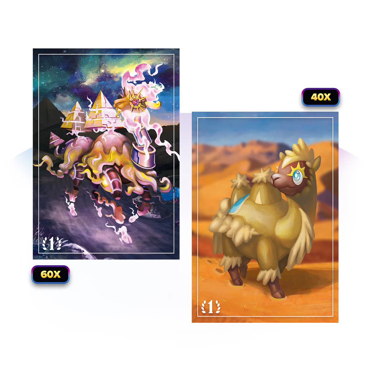 Elestrals: Daybreak- Card Sleeves- Pharogeist (60+40 ct) | 810148650315