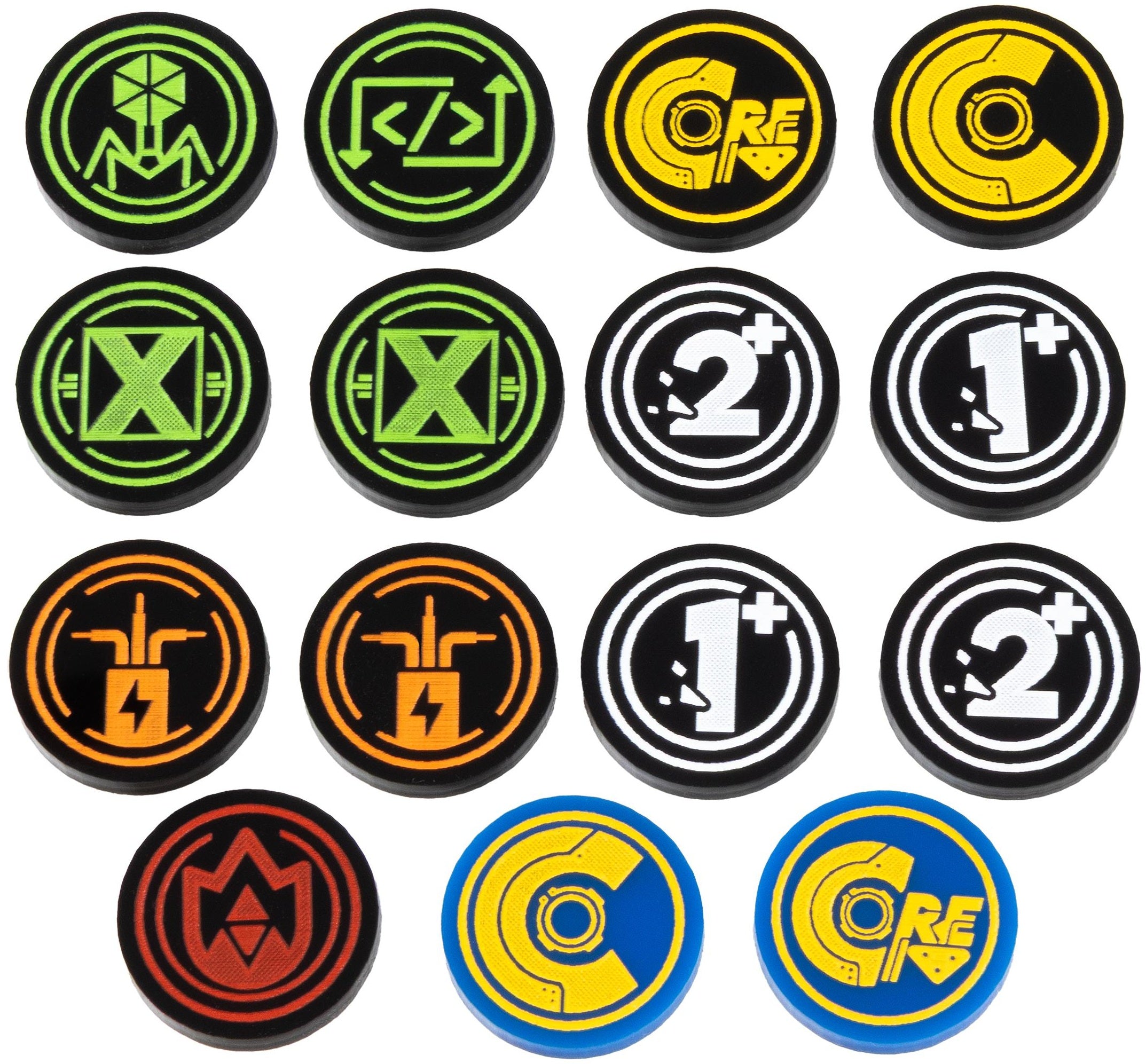 CHRONO CORE TCG PREMIUM ACRYLIC TOKEN SET