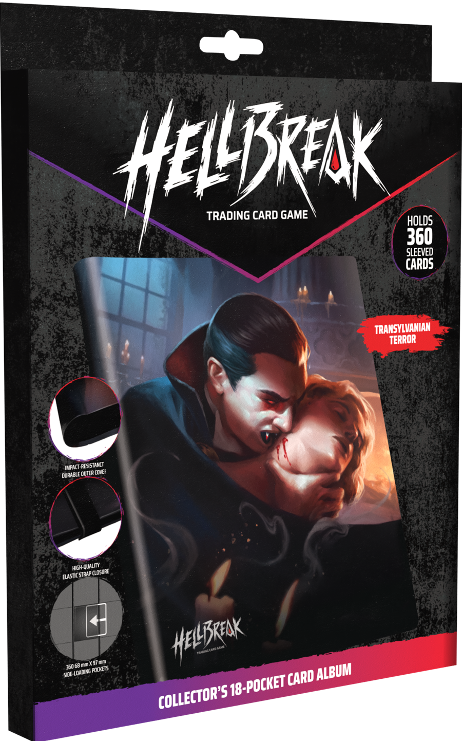 HELLBREAK TRANSYLVANIAN TERROR 18PKT COLLECTOR'S CARD ALBUM