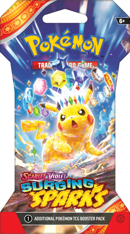 SLEEVED POKEMON SV8 SURGING SPARKS PACK | 820650859328