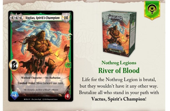 Warlord: Saga of the Storm - Into the Accordlands Starter Deck Display | 850063087087