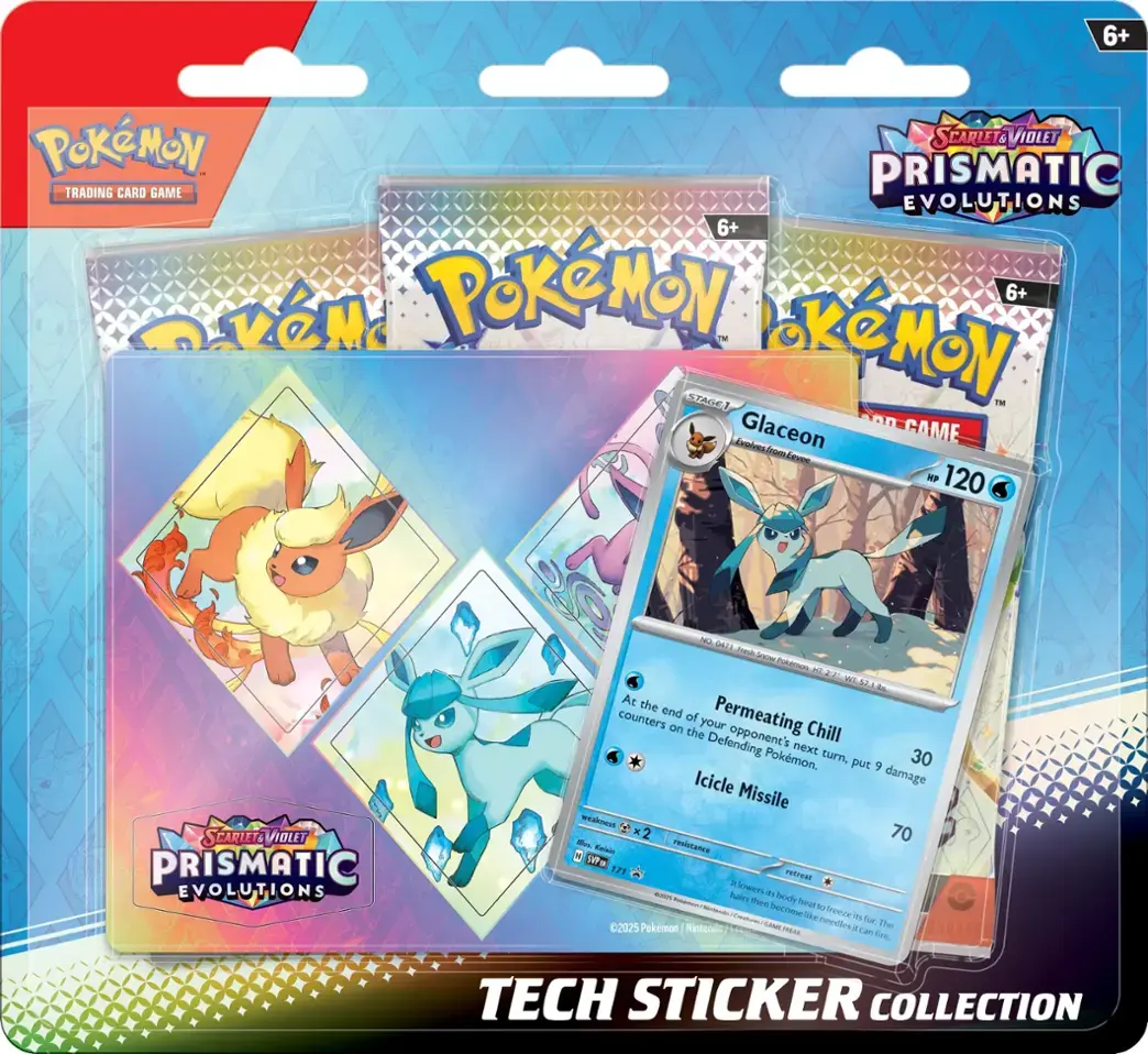 POKEMON SV8.5 PRISMATIC EVOLUTIONS TECH STICKER COLLECTION | 196214112483