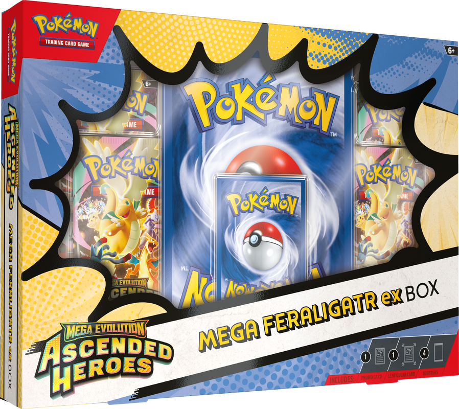 POKEMON ME2.5 ASCENDED HEROES MEGA MEGANIUM/EMBOAR/FERALIGATR EX BOX | 196214141469
