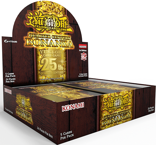 YGO QUARTER CENTURY BONANZA TUCK BOX DISPLAY | 083717866268