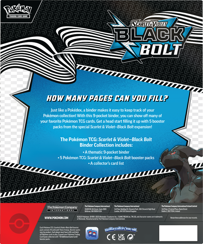POKEMON SV10.5 BLACK BOLT BINDER COLLECTION | 196214129238
