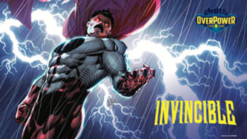OVERPOWER: SKYBOUND INVINCIBLE PREMIUM FORMAT PLAYMAT - OMNI-MAN | 850083112035