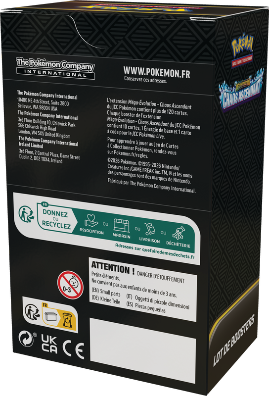 POKEMON FRENCH ME04 CHAOS RISING BOOSTER BUNDLE | 196214140356