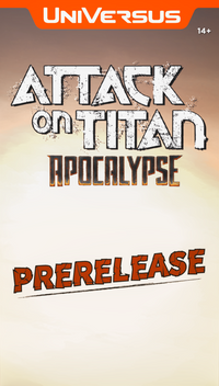 ATTACK ON TITAN APOCALYPSE PRE-RELEASE EVENT KIT | 810155272098