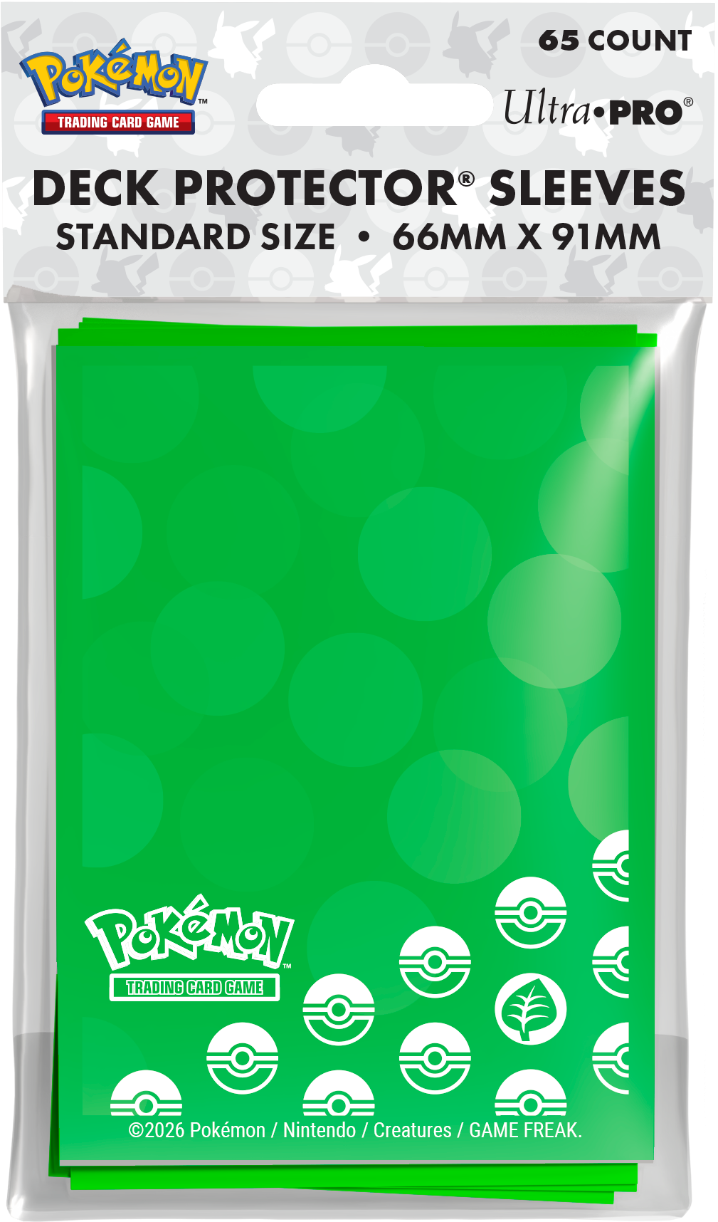 UP D-PRO POKEMON ENERGY GRASS TYPE 65CT | 074427167424