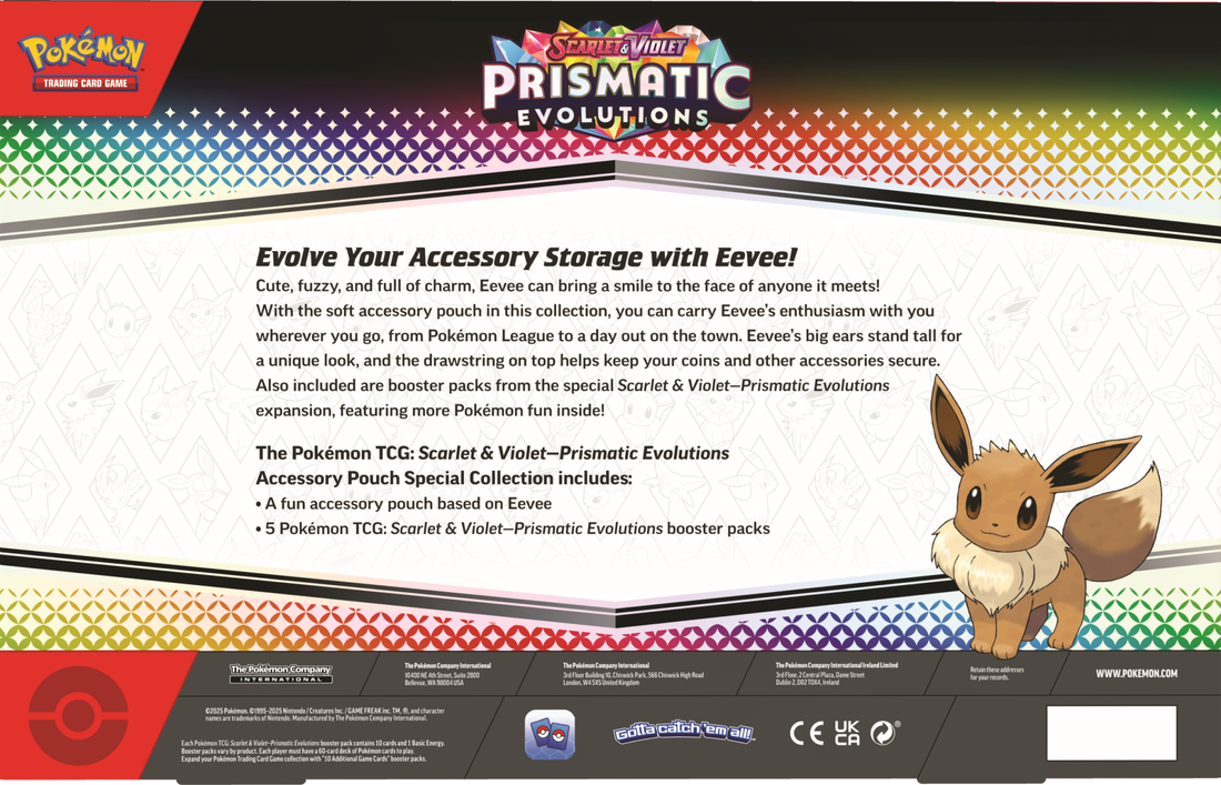 POKEMON SV8.5 PRISMATIC EVOLUTIONS ACCESSORY POUCH SPECIAL COLLECTION | 196214112551