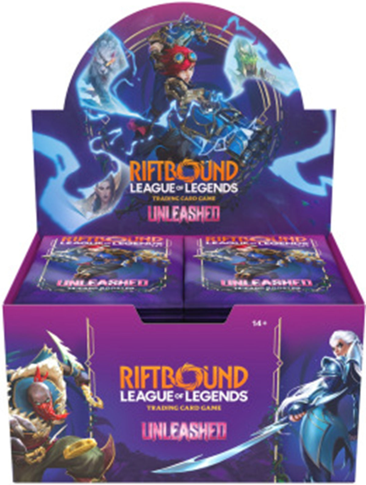 RIFTBOUND FRENCH LEAGUE OF LEGENDS TCG UNLEASHED BOOSTER DISPLAY