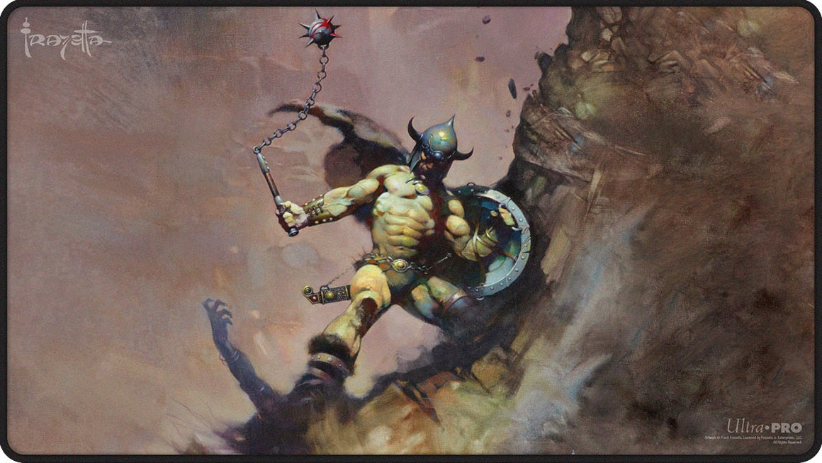 UP PLAYMAT FRANK FRAZETTA WARRIOR WITH BALL AND CHAIN | P-Rex Hobby