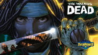 OVERPOWER: SKYBOUND THE WALKING DEAD PREMIUM FORMAT PLAYMAT - MICHONNE | 850083112073