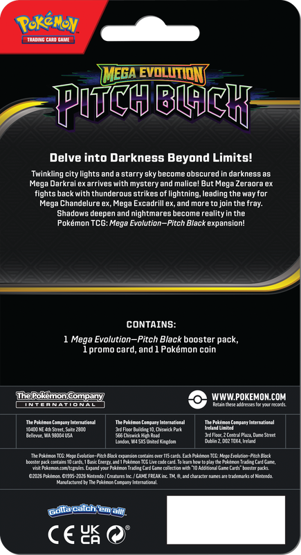 POKEMON ME05 PITCH BLACK CHECKLANE BLISTER | 10-10421-102