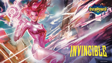 OVERPOWER: SKYBOUND INVINCIBLE PREMIUM FORMAT PLAYMAT - ATOM EVE | 850083112011
