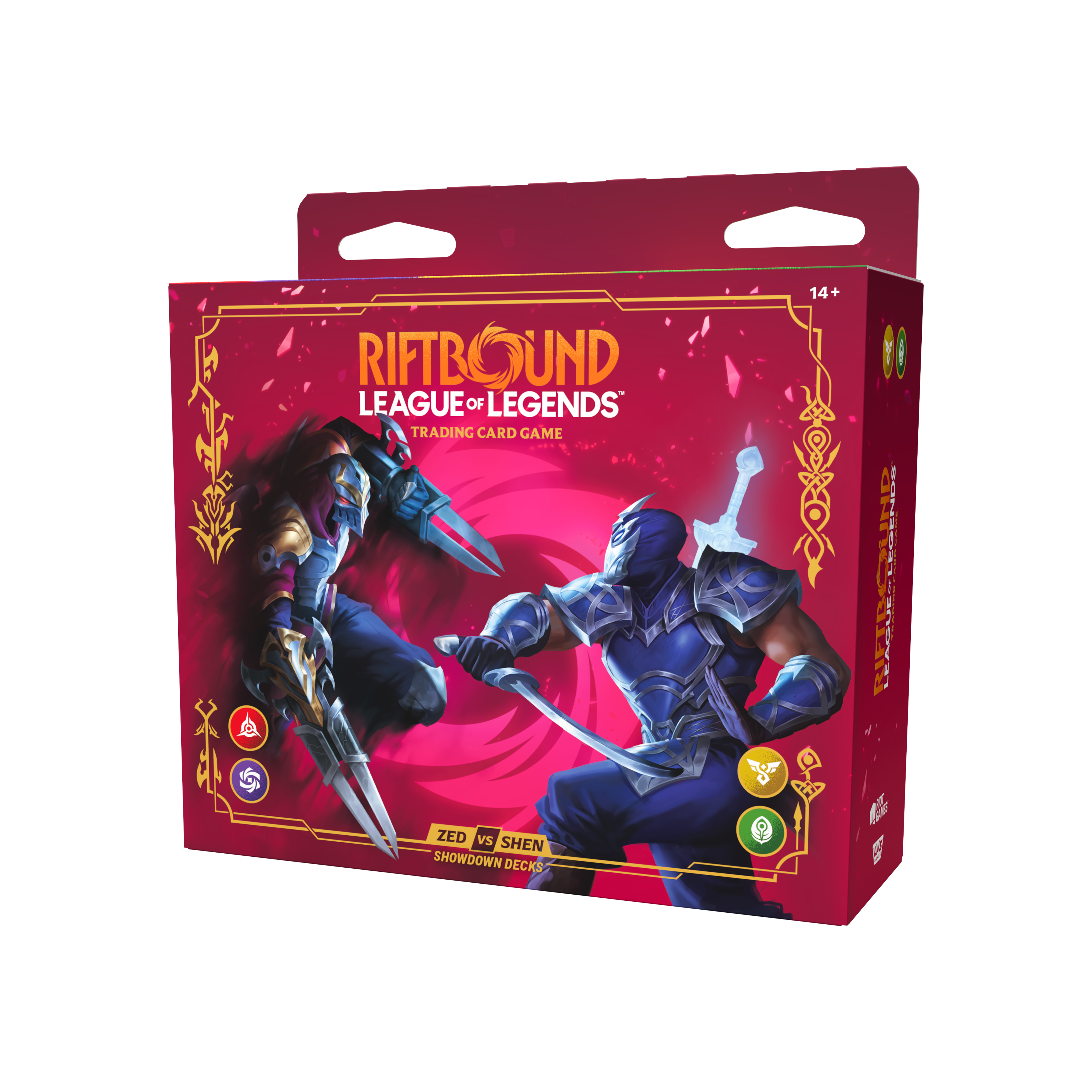 RIFTBOUND LEAGUE OF LEGENDS TCG VENDETTA ZED VS SHEN 4CT DISPLAY | 810155275846