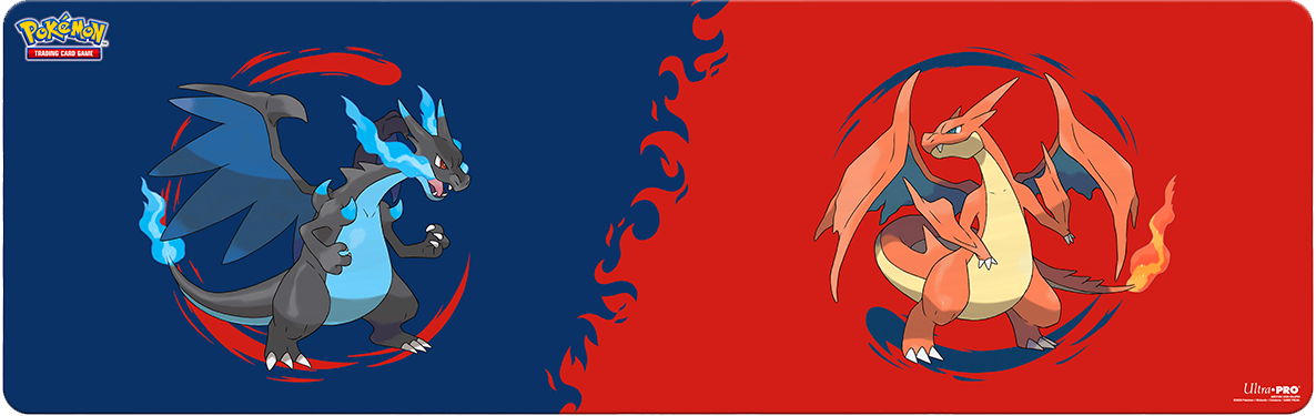UP PLAYMAT POKEMON TABLE 8FT MEGA CHARIZARD X &amp; MEGA CHARIZARD Y | 074427167400