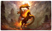 DRAGON SHIELD PLAYMAT WITH TUBE FIRE HORSE | 5706569205263