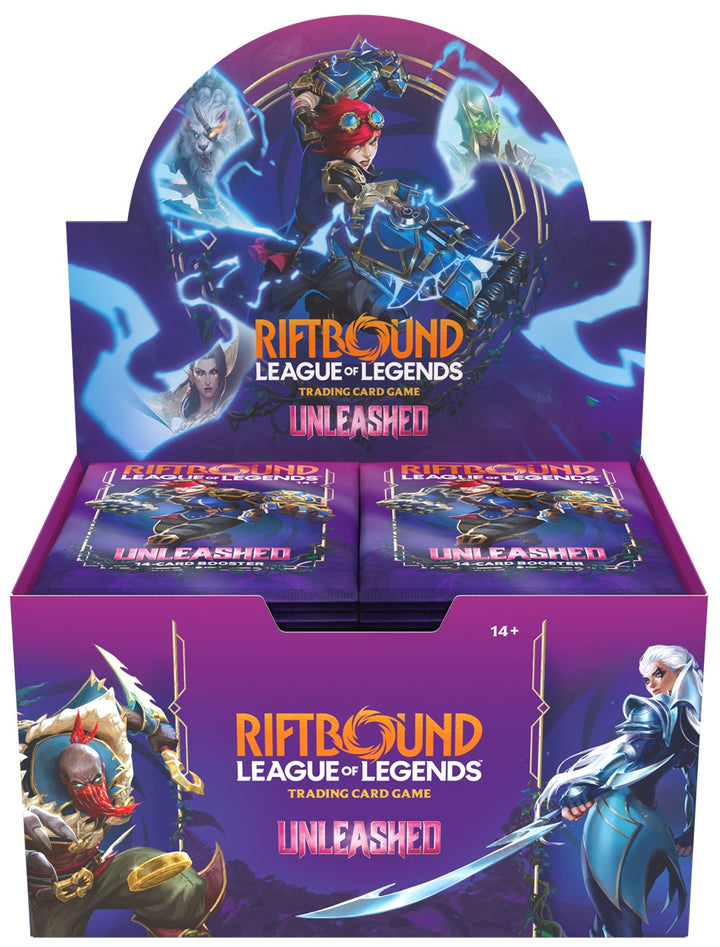 RIFTBOUND LEAGUE OF LEGENDS TCG UNLEASHED BOOSTER DISPLAY | 810155274245