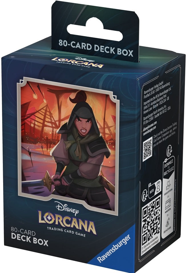 Deck Box: Disney Lorcana- Rise of the Floodborn- Mulan(4050368982612)(4050368982612)