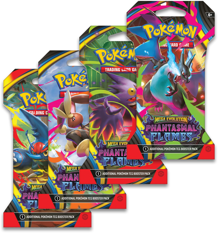 SLEEVED POKEMON ME02 PHANTASMAL FLAMES PACK | 196214126503