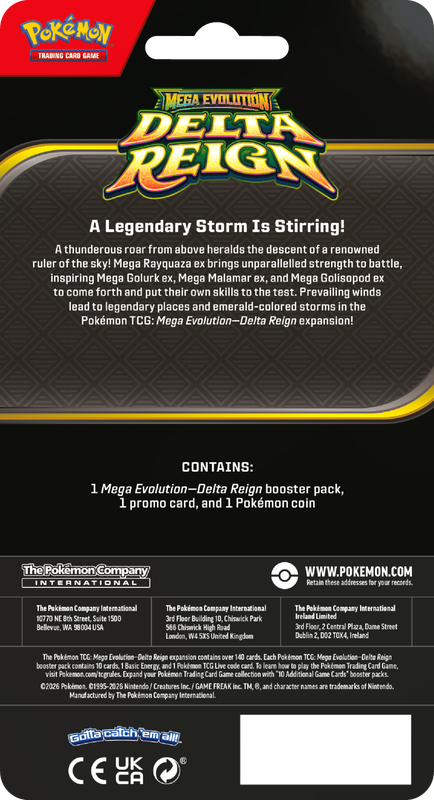 POKEMON ME06 DELTA REIGN CHECKLANE BLISTER
