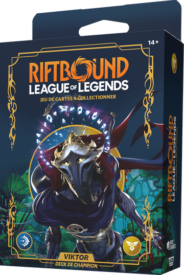 RIFTBOUND FRENCH LEAGUE OF LEGENDS TCG ORIGINS CHAMPION DECK VIKTOR 4CT DISPLAY | 810155275112