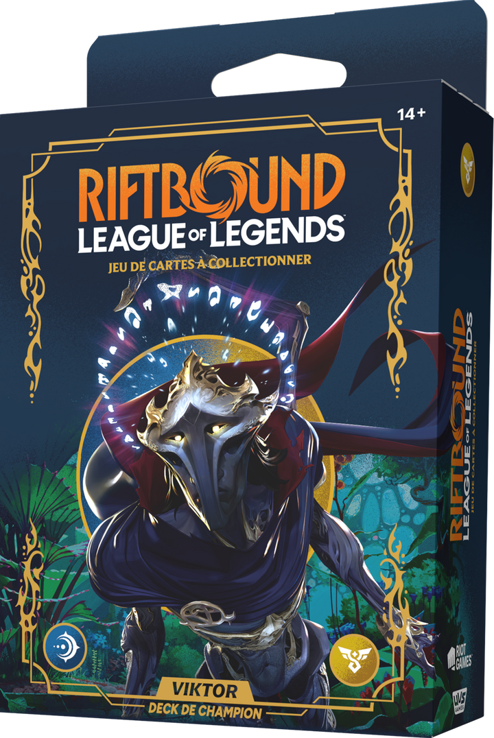 RIFTBOUND FRENCH LEAGUE OF LEGENDS TCG ORIGINS CHAMPION DECK VIKTOR 4CT DISPLAY | 810155275112