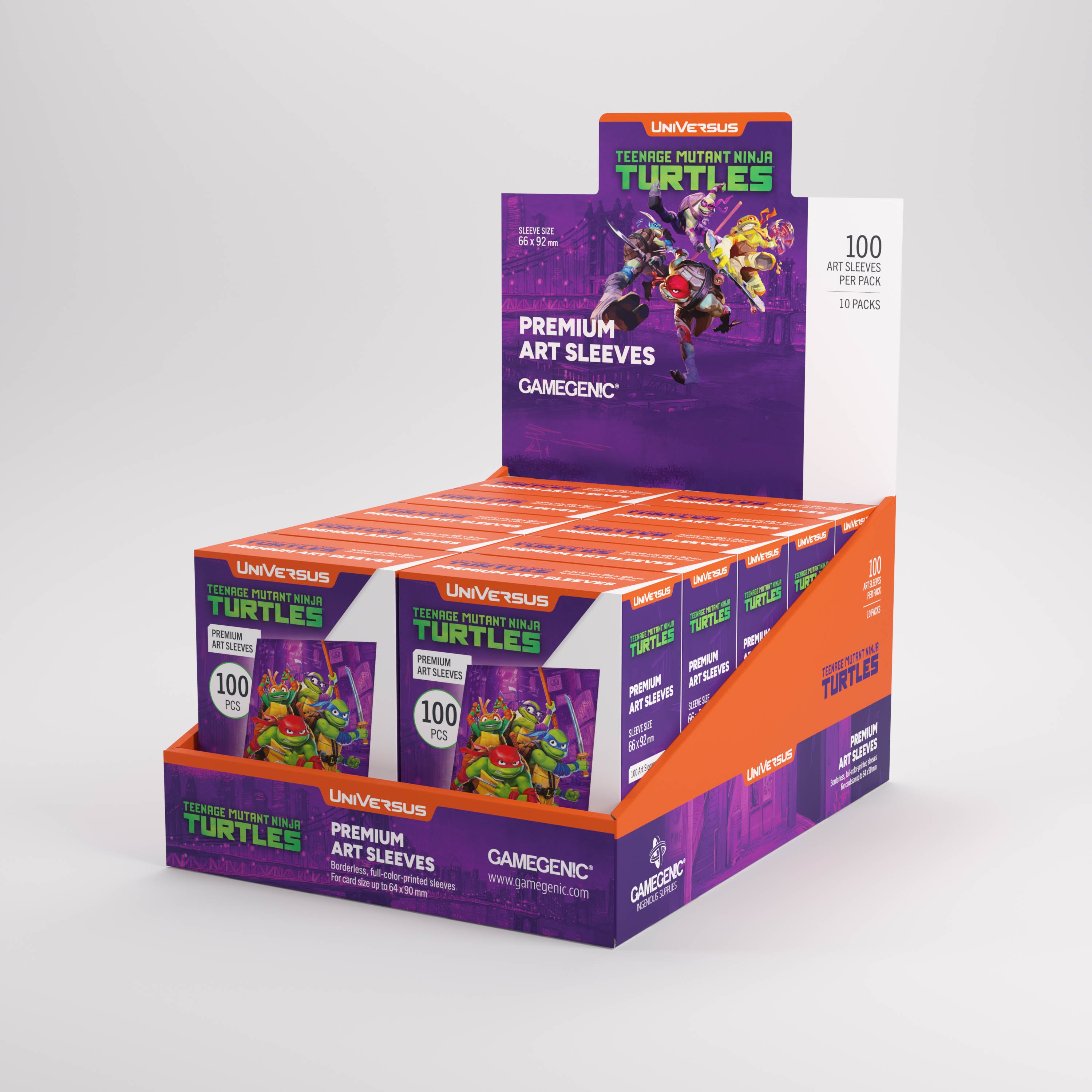 TEENAGE MUTANT NINJA TURTLES PREMIUM ART SLEEVES 100CT | 810155272890