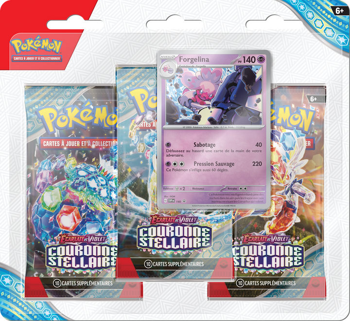POKEMON FRENCH SV7 STELLAR CROWN 3PK BLISTER | 820650559051