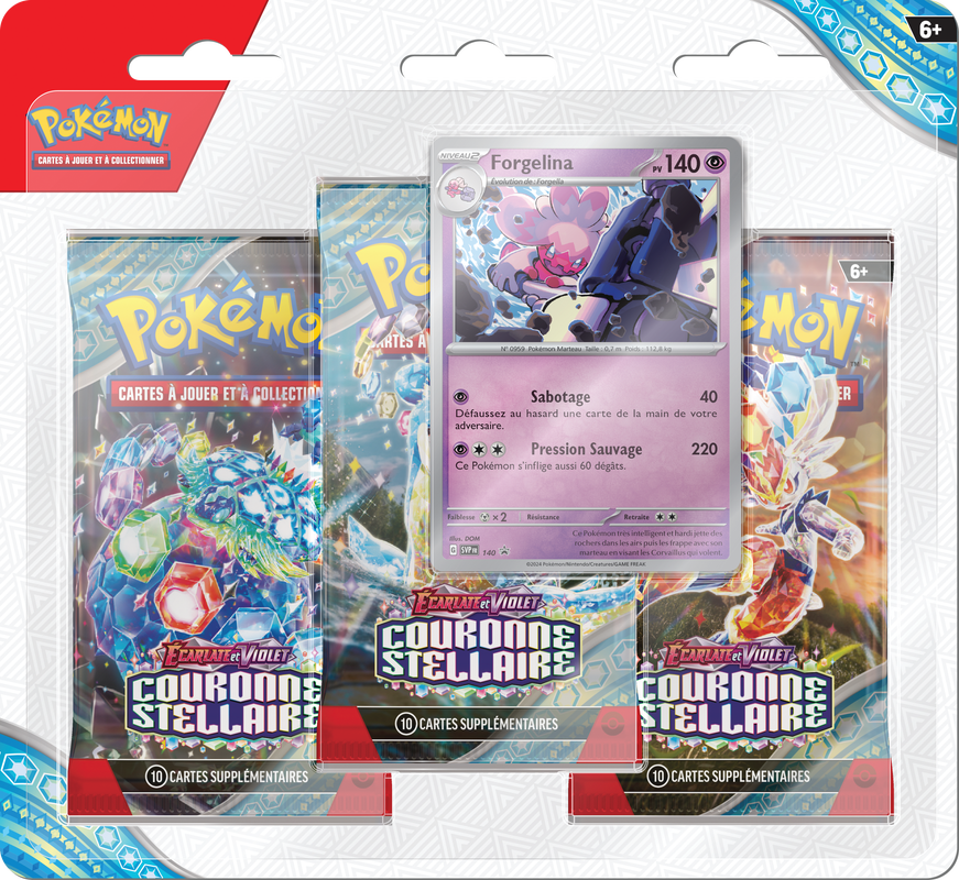 POKEMON FRENCH SV7 STELLAR CROWN 3PK BLISTER | 820650559051