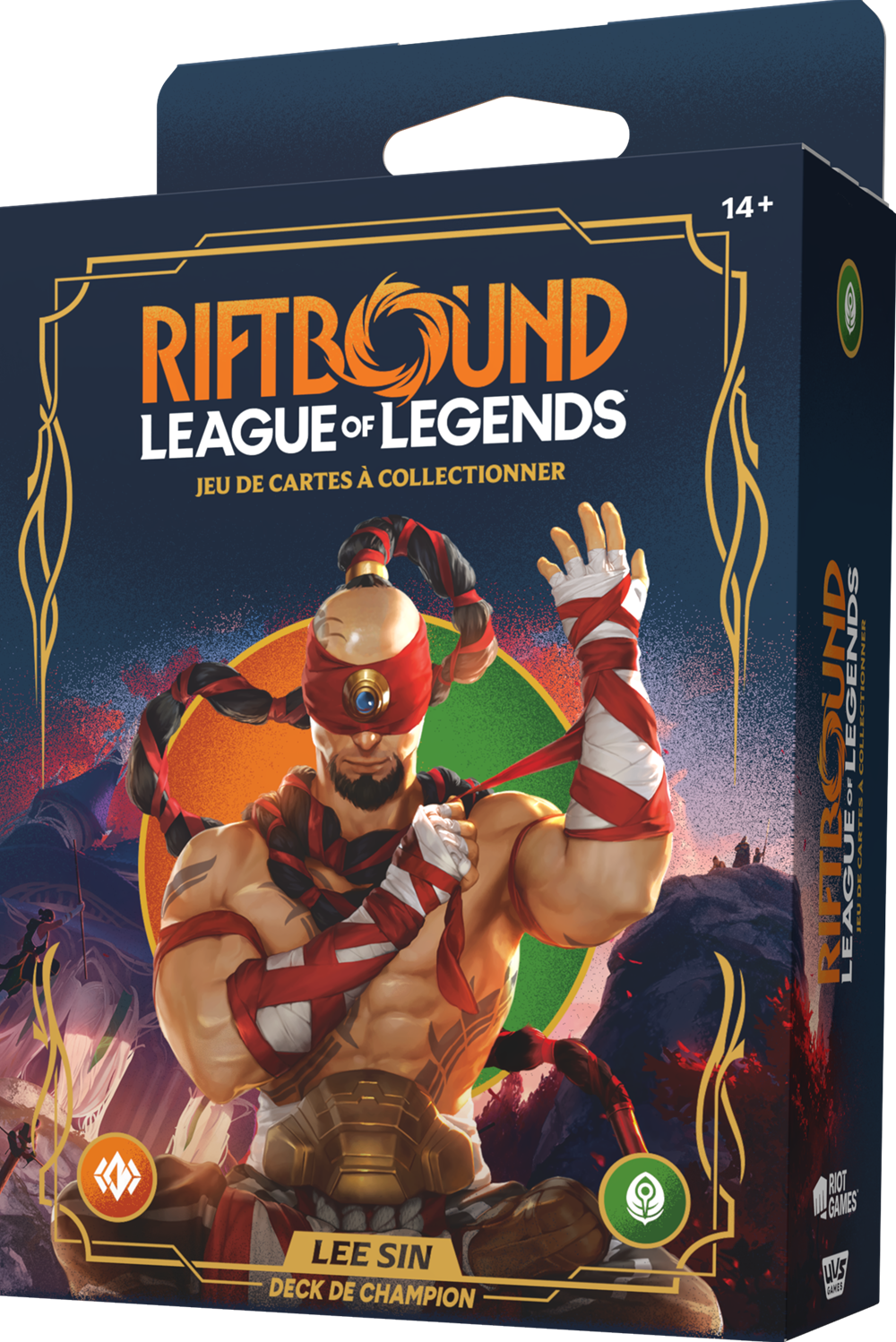 RIFTBOUND FRENCH LEAGUE OF LEGENDS TCG ORIGINS CHAMPION DECK LEE SIN 4CT DISPLAY | 810155275143