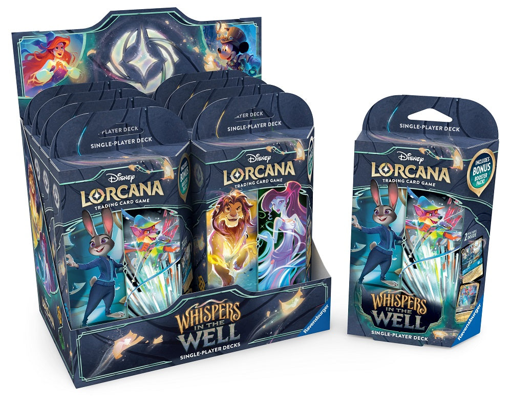 DISNEY LORCANA SET 10 WHISPERS IN THE WELL STARTER DISPLAY 8CT