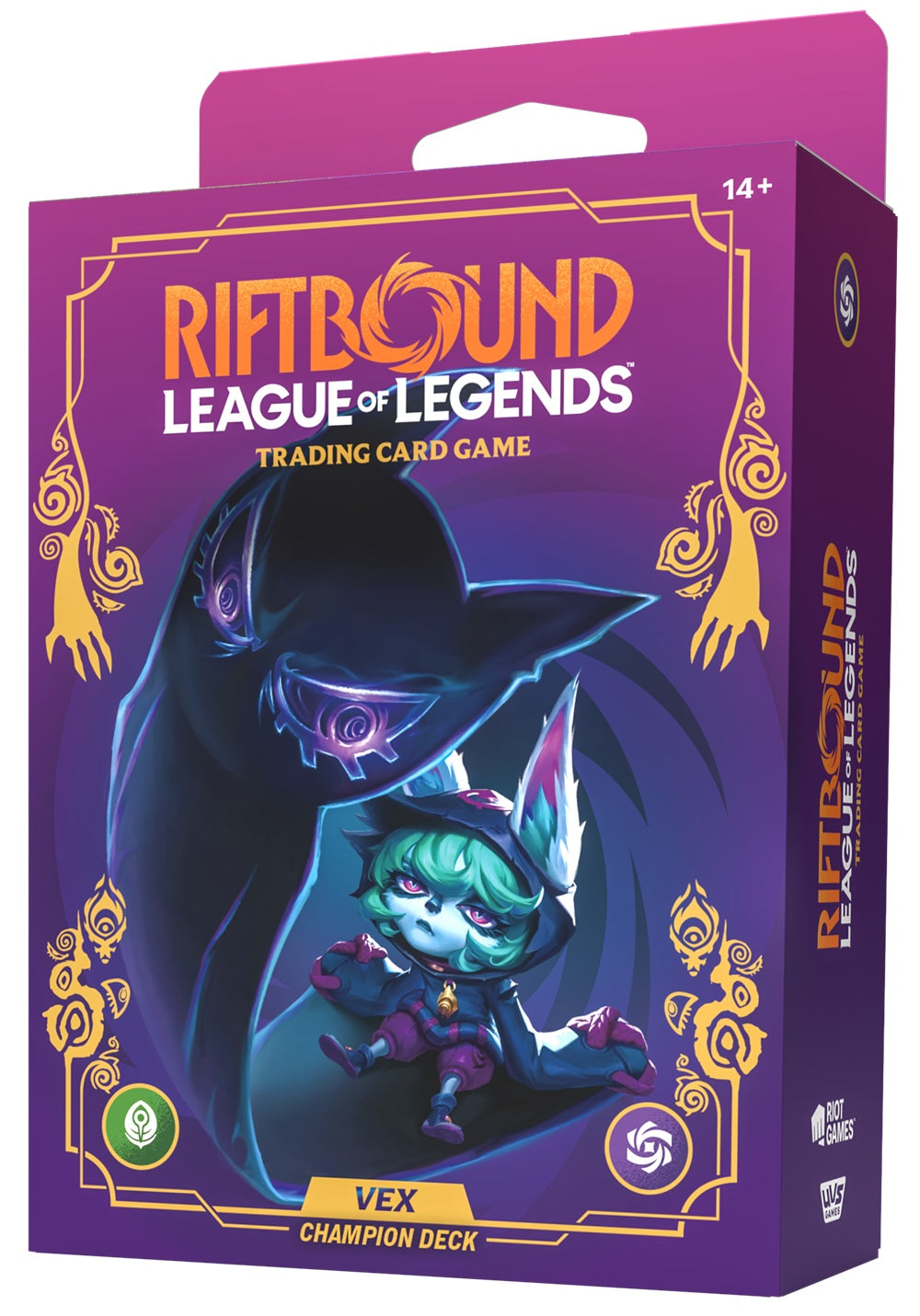RIFTBOUND LEAGUE OF LEGENDS TCG UNLEASHED CHAMPION DECK VEX 4CT DISPLAY | 810155274337
