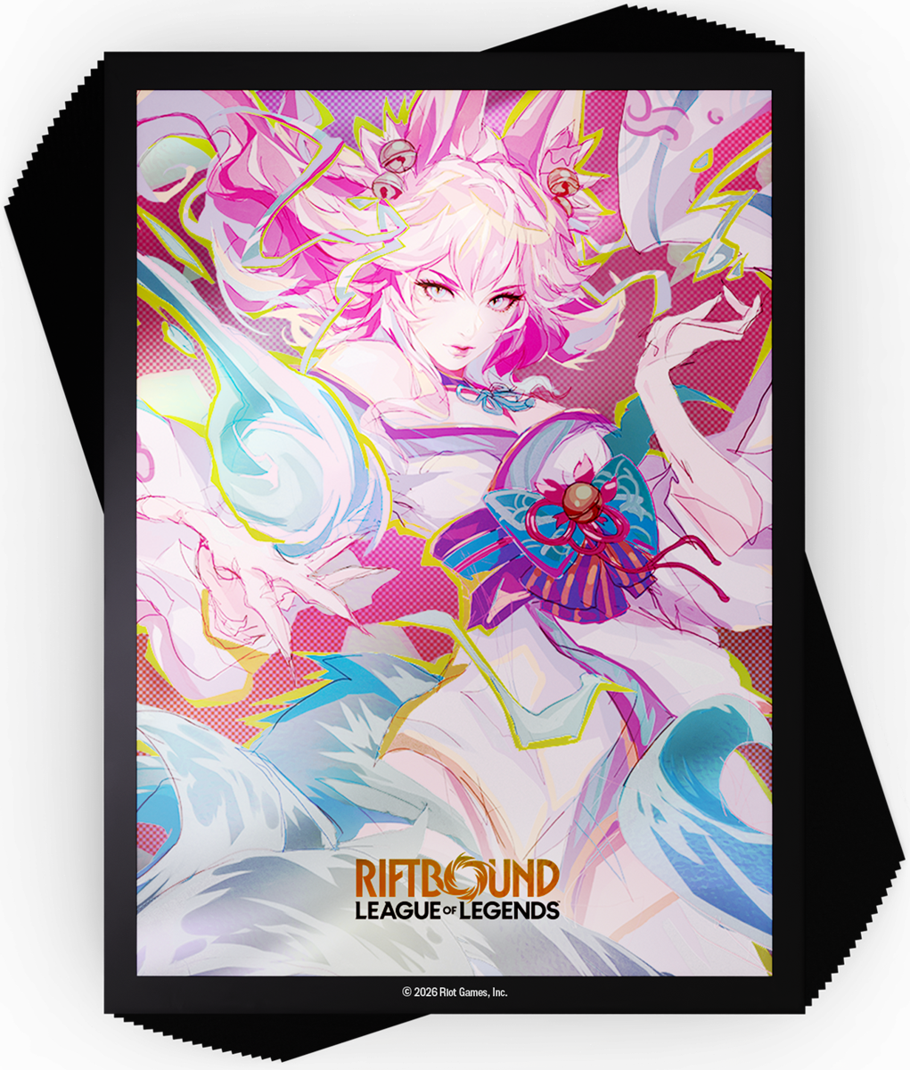 RIFTBOUND LEAGUE OF LEGENDS TCG SPIRITFORGED ART SLEEVES - SPIRIT BLOSSOM AHRI 100CT | 810155274535