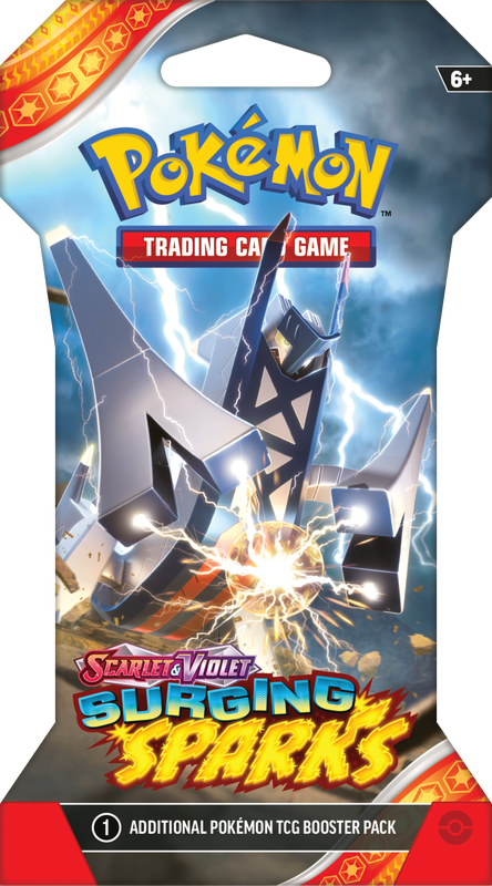 SLEEVED POKEMON SV8 SURGING SPARKS PACK | 820650859328