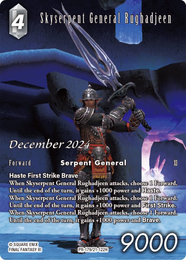 Final Fantasy TCG: Organized Play Kit- PR-179 Skyserpent General Rughadjeen (December 2024)(662248854564)(662248854564)