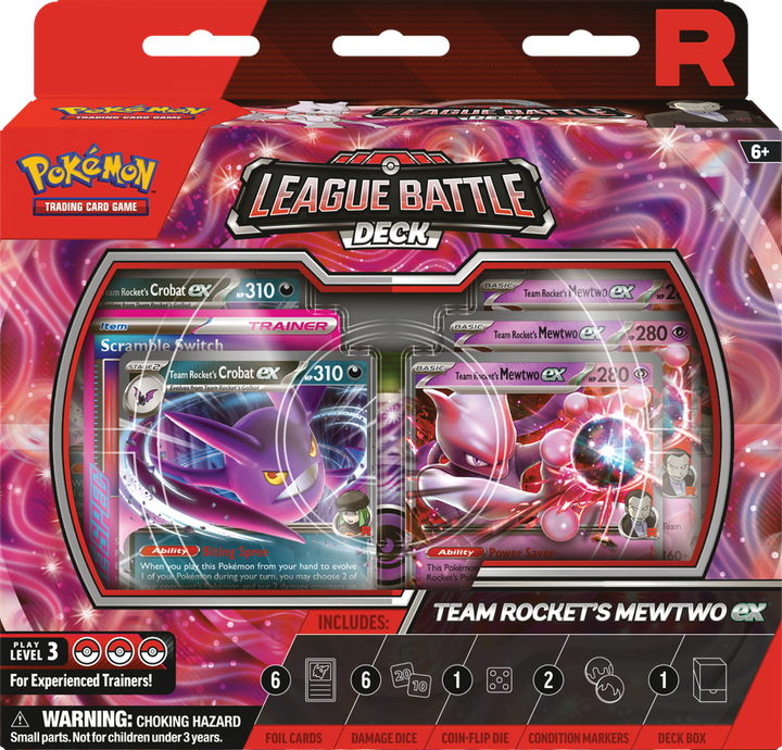 POKEMON LEAGUE BATTLE DECK TEAM ROCKETS MEWTWO EX | 196214118898