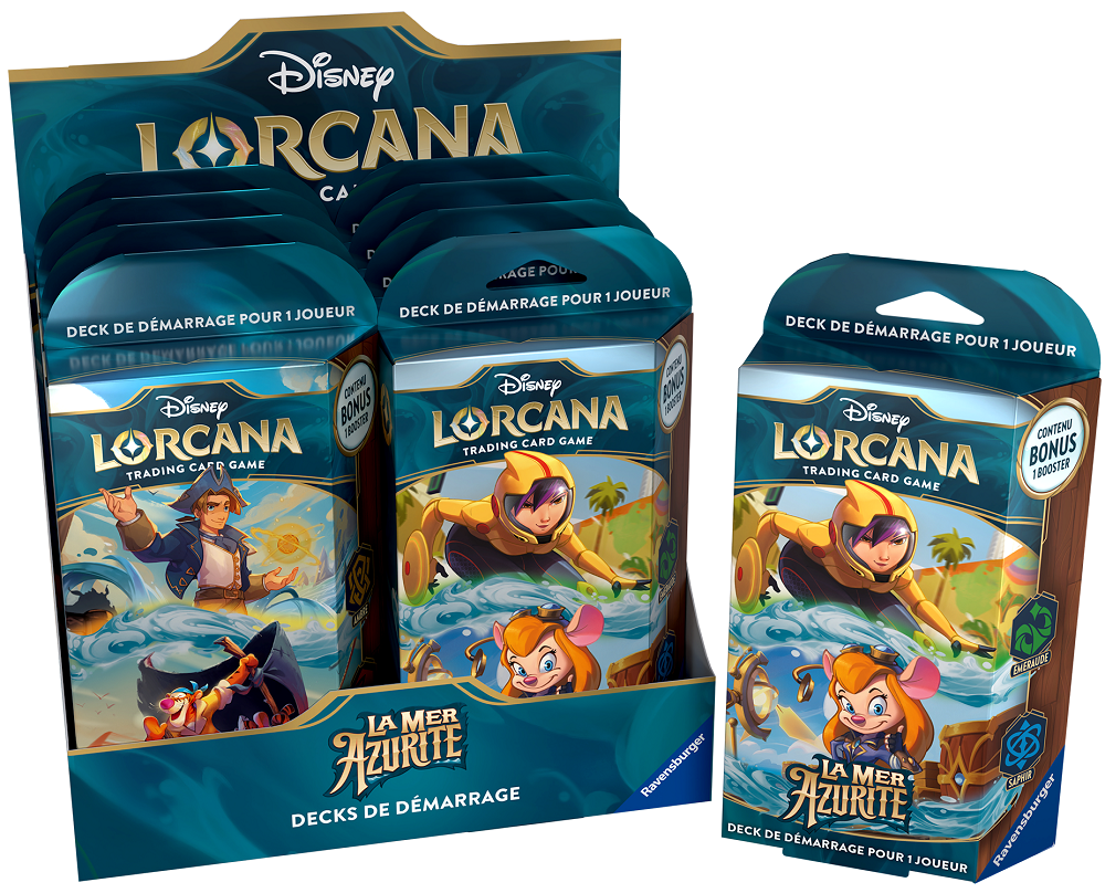 DISNEY LORCANA FRENCH AZURITE SEA STARTER DISPLAY 8CT(4050368984616)(4050368984616)